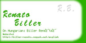 renato biller business card